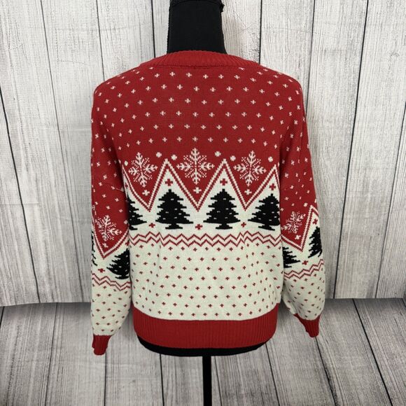 Coca Cola Women's Small Red Polar Bear Ugly Christmas Sweater Holiday Cute Cozy - Picture 3 of 6